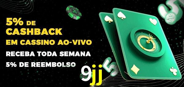 Promoções do cassino ao Vivo 9jj